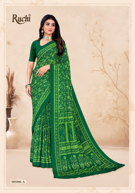 Star Chiffon 212 By Ruchi Chiffon Casual Wear Saree Suppliers In India
